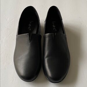 boc by Born Suree Black Leather Loafer Slip-On Flats Size 10M